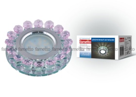 Встраиваемый светильник Fametto Luciole DLS-L102 GU5.3 CHROME/PINK