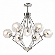 Подвесная люстра Crystal Lux Fabricio Fabricio SP7 Chrome/Transparente