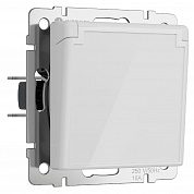 Розетка с заземлением, крышкой и шторками Werkel 4690389197338 W1171241 a064013